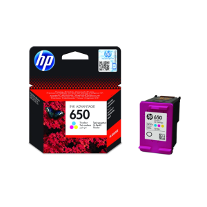TINTEIRO HP 650 TRI-COLOR ORIGINAL INK ADVANTAGE CARTRIDGE